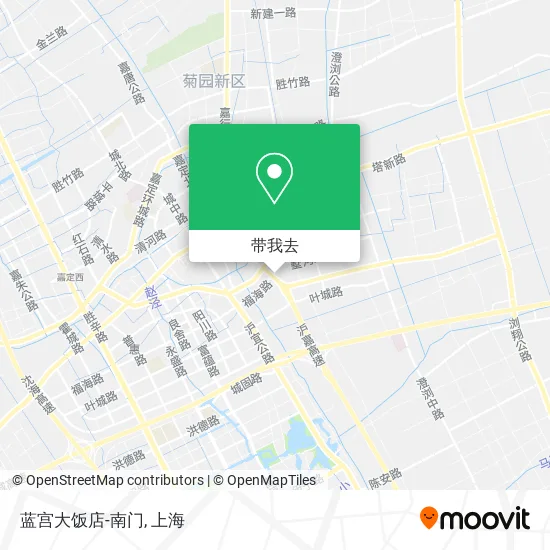 蓝宫大饭店-南门地图