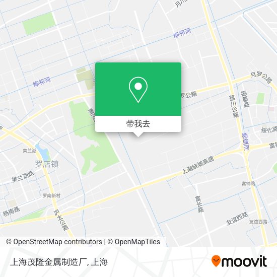 上海茂隆金属制造厂地图