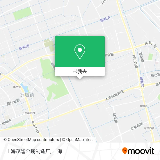 上海茂隆金属制造厂地图