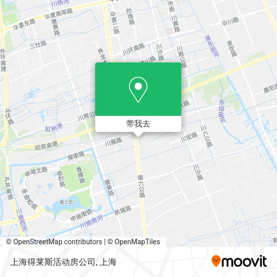 上海得莱斯活动房公司地图