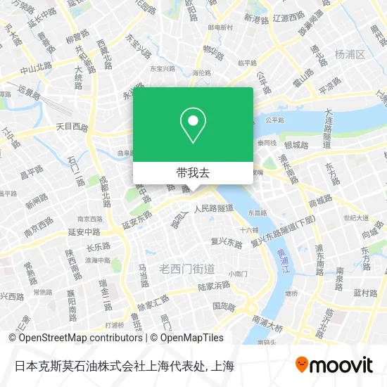 日本克斯莫石油株式会社上海代表处地图