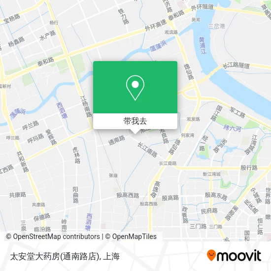 太安堂大药房(通南路店)地图