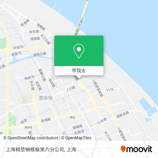 上海精坚钢模板第六分公司地图