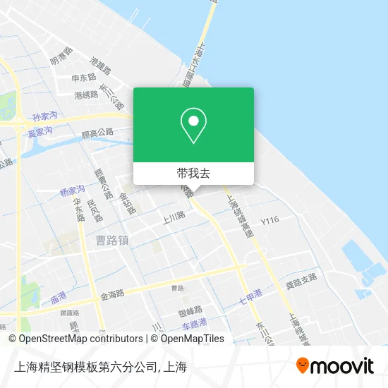 上海精坚钢模板第六分公司地图