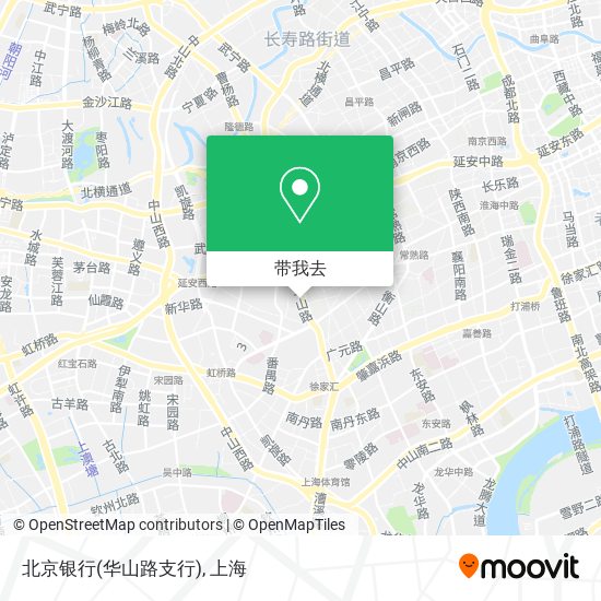 北京银行(华山路支行)地图