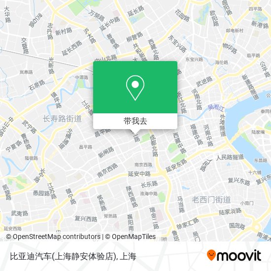 比亚迪汽车(上海静安体验店)地图