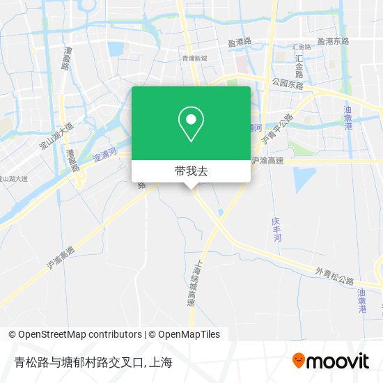 青松路与塘郁村路交叉口地图