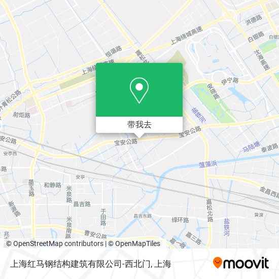 上海红马钢结构建筑有限公司-西北门地图