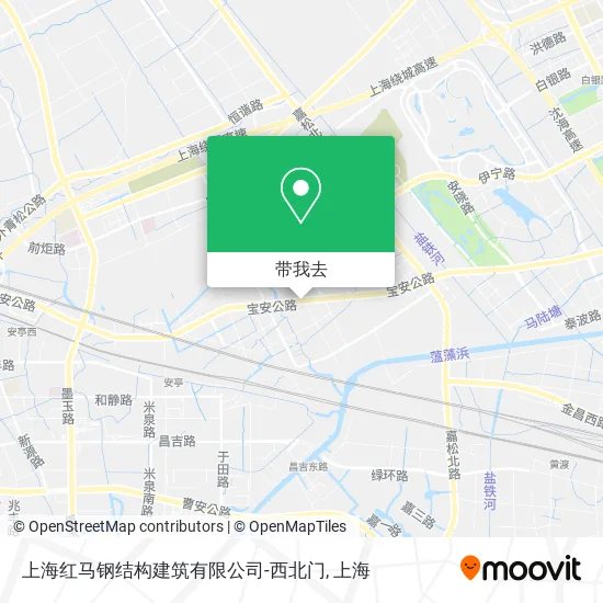 上海红马钢结构建筑有限公司-西北门地图