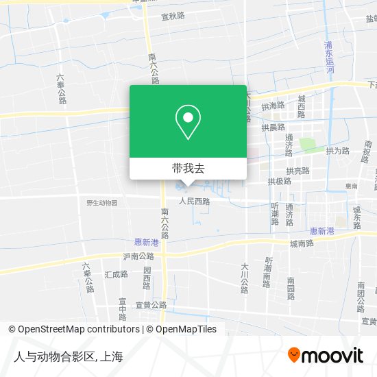 人与动物合影区地图