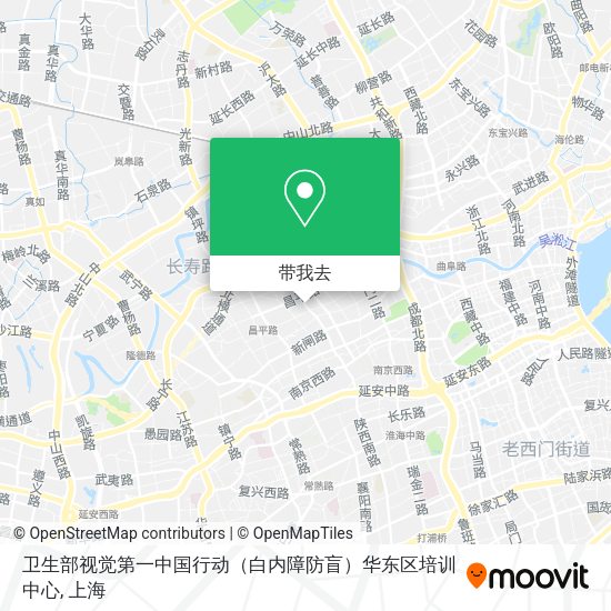 卫生部视觉第一中国行动（白内障防盲）华东区培训中心地图