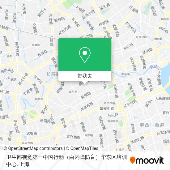 卫生部视觉第一中国行动（白内障防盲）华东区培训中心地图