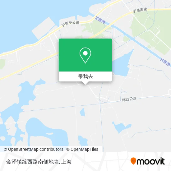 金泽镇练西路南侧地块地图