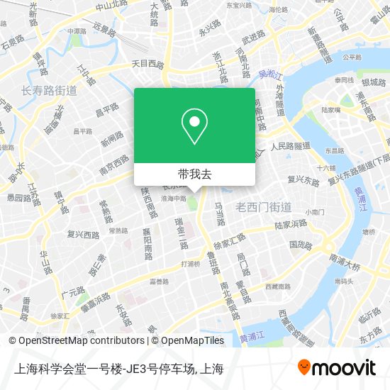 上海科学会堂一号楼-JE3号停车场地图