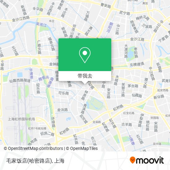 毛家饭店(哈密路店)地图
