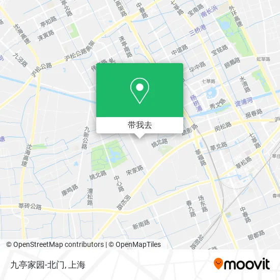 九亭家园-北门地图