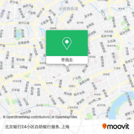北京银行24小区自助银行服务地图