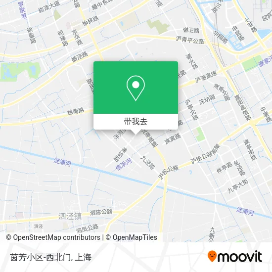 茵芳小区-西北门地图
