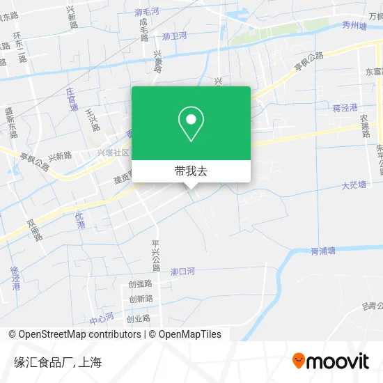 缘汇食品厂地图