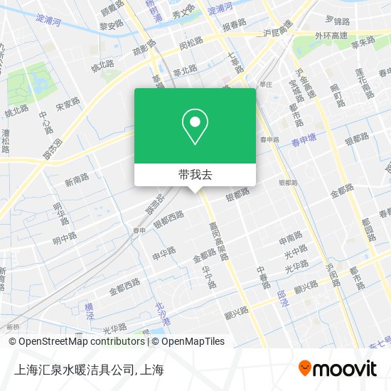 上海汇泉水暖洁具公司地图