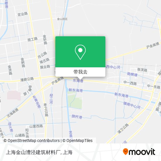 上海金山漕泾建筑材料厂地图