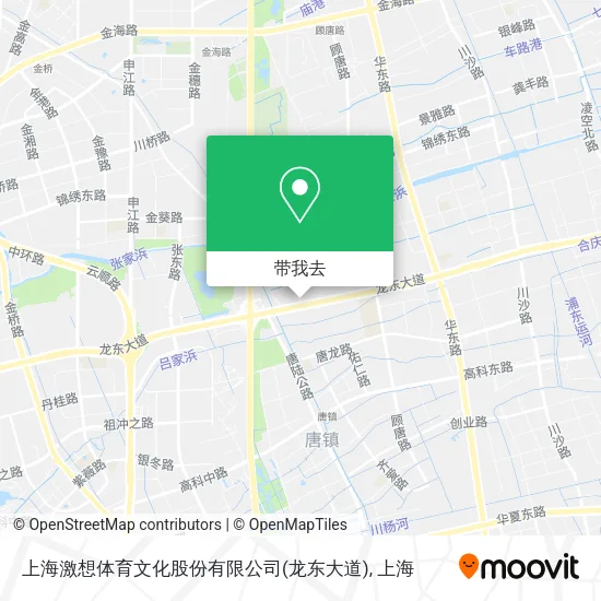 上海激想体育文化股份有限公司(龙东大道)地图
