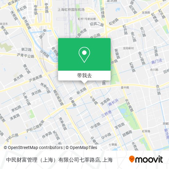 中民财富管理（上海）有限公司七莘路店地图