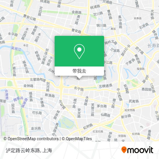 泸定路云岭东路地图