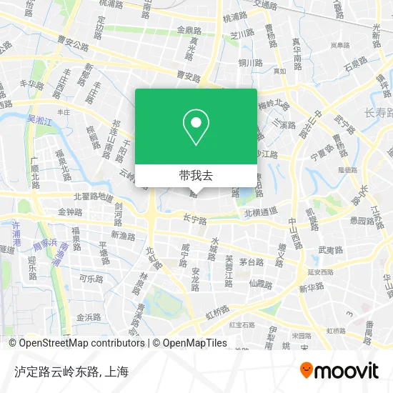 泸定路云岭东路地图
