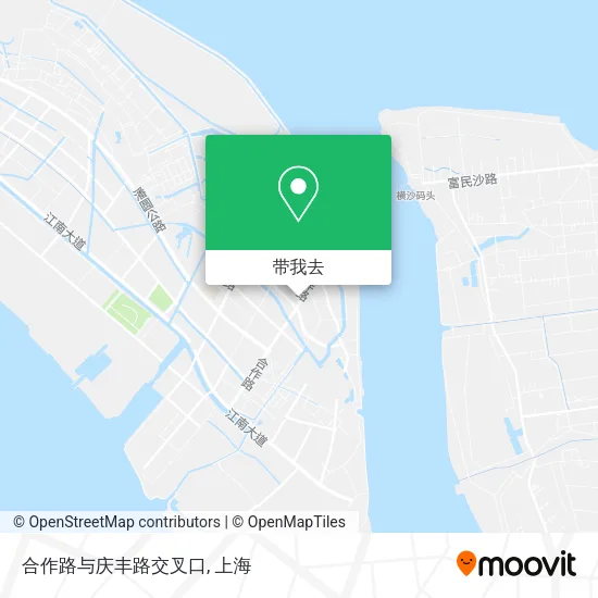 合作路与庆丰路交叉口地图
