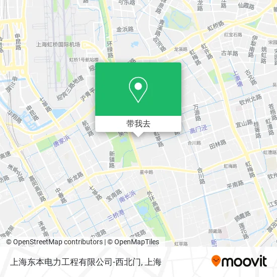 上海东本电力工程有限公司-西北门地图