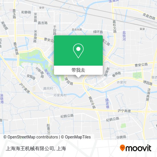 上海海王机械有限公司地图