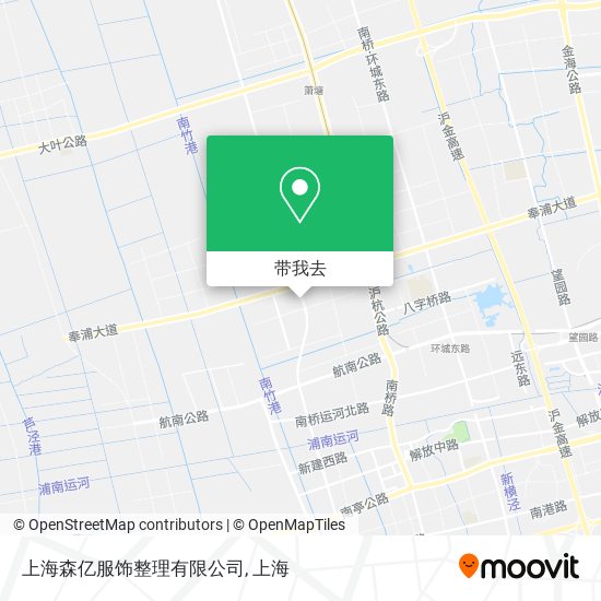 上海森亿服饰整理有限公司地图