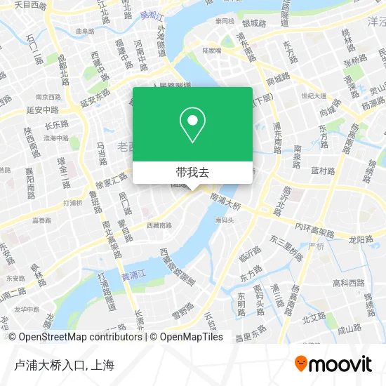 卢浦大桥入口地图