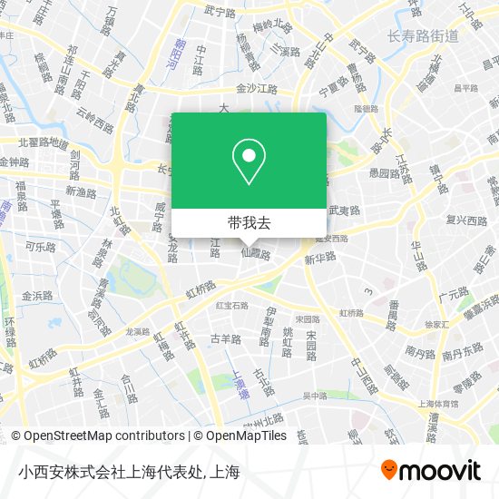 小西安株式会社上海代表处地图