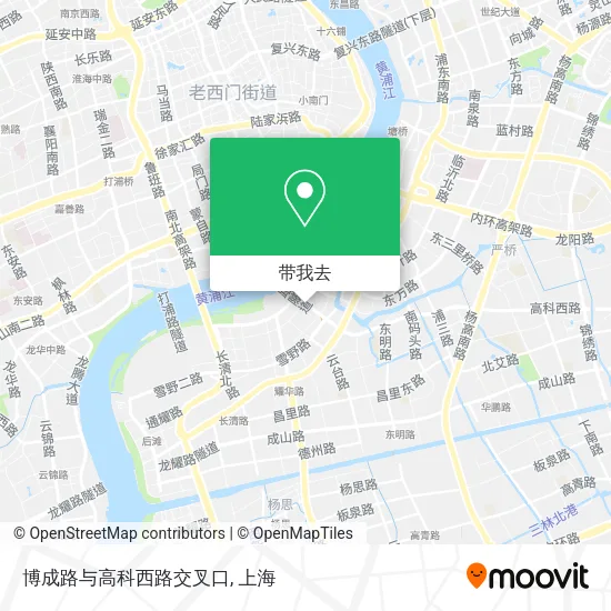 博成路与高科西路交叉口地图