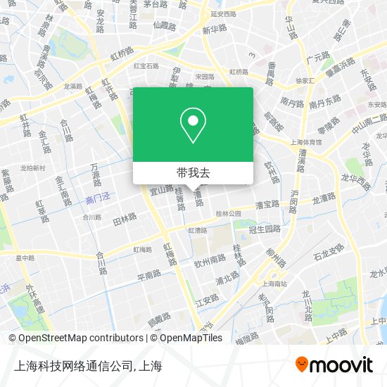 上海科技网络通信公司地图