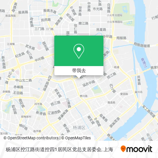 杨浦区控江路街道控四1居民区党总支居委会地图