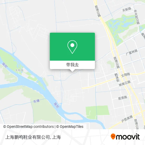 上海鹏鸣鞋业有限公司地图