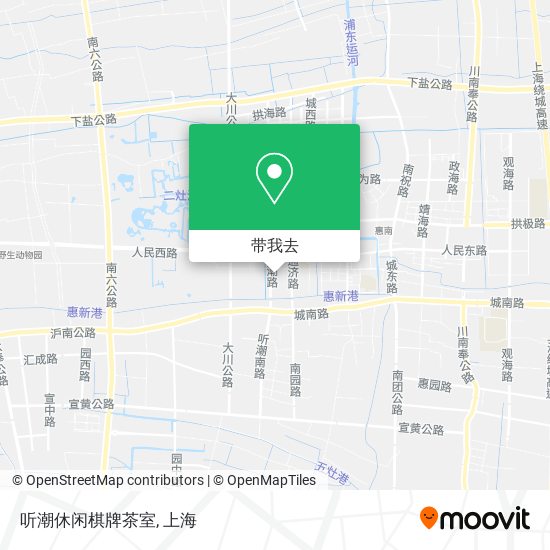 听潮休闲棋牌茶室地图