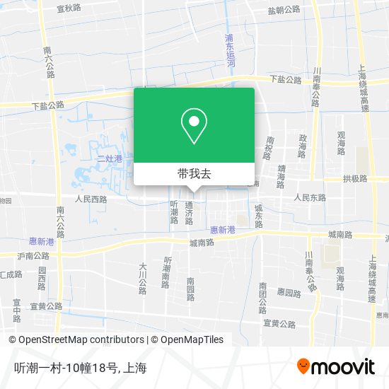 听潮一村-10幢18号地图