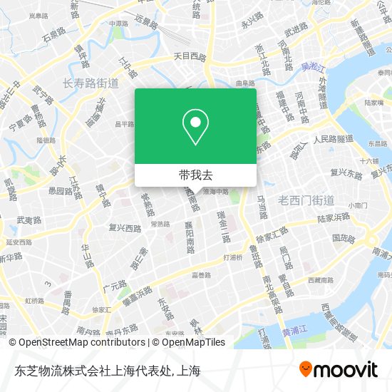 东芝物流株式会社上海代表处地图