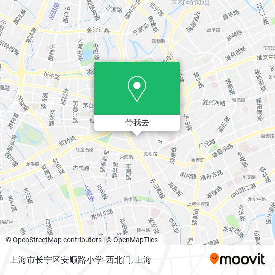 上海市长宁区安顺路小学-西北门地图