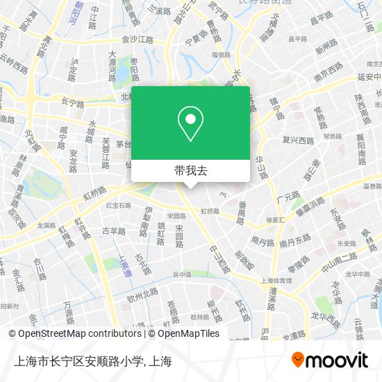 上海市长宁区安顺路小学地图