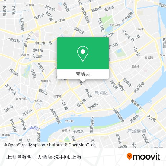 上海瀚海明玉大酒店-洗手间地图