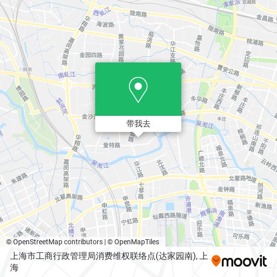 上海市工商行政管理局消费维权联络点(达家园南)地图