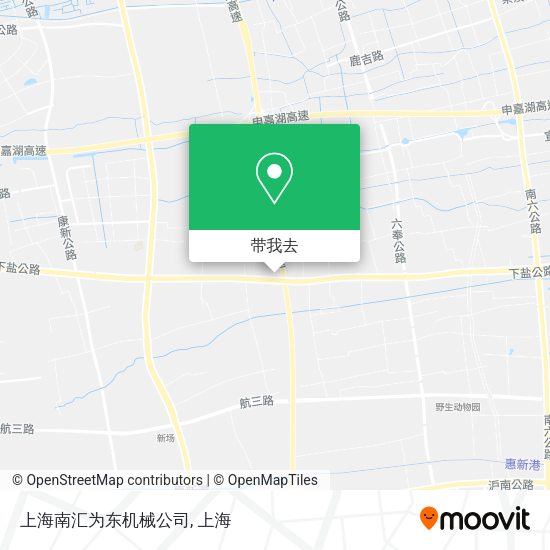 上海南汇为东机械公司地图