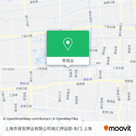 上海市保安押运有限公司南汇押运部-东门地图