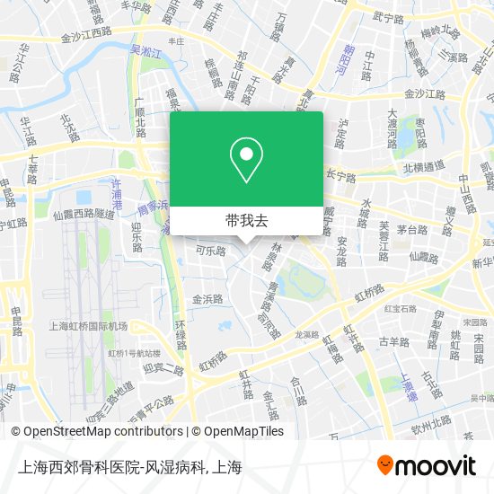 上海西郊骨科医院-风湿病科地图