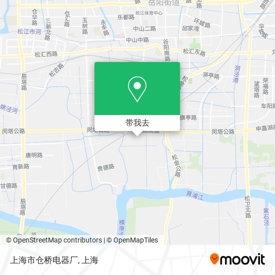 上海市仓桥电器厂地图